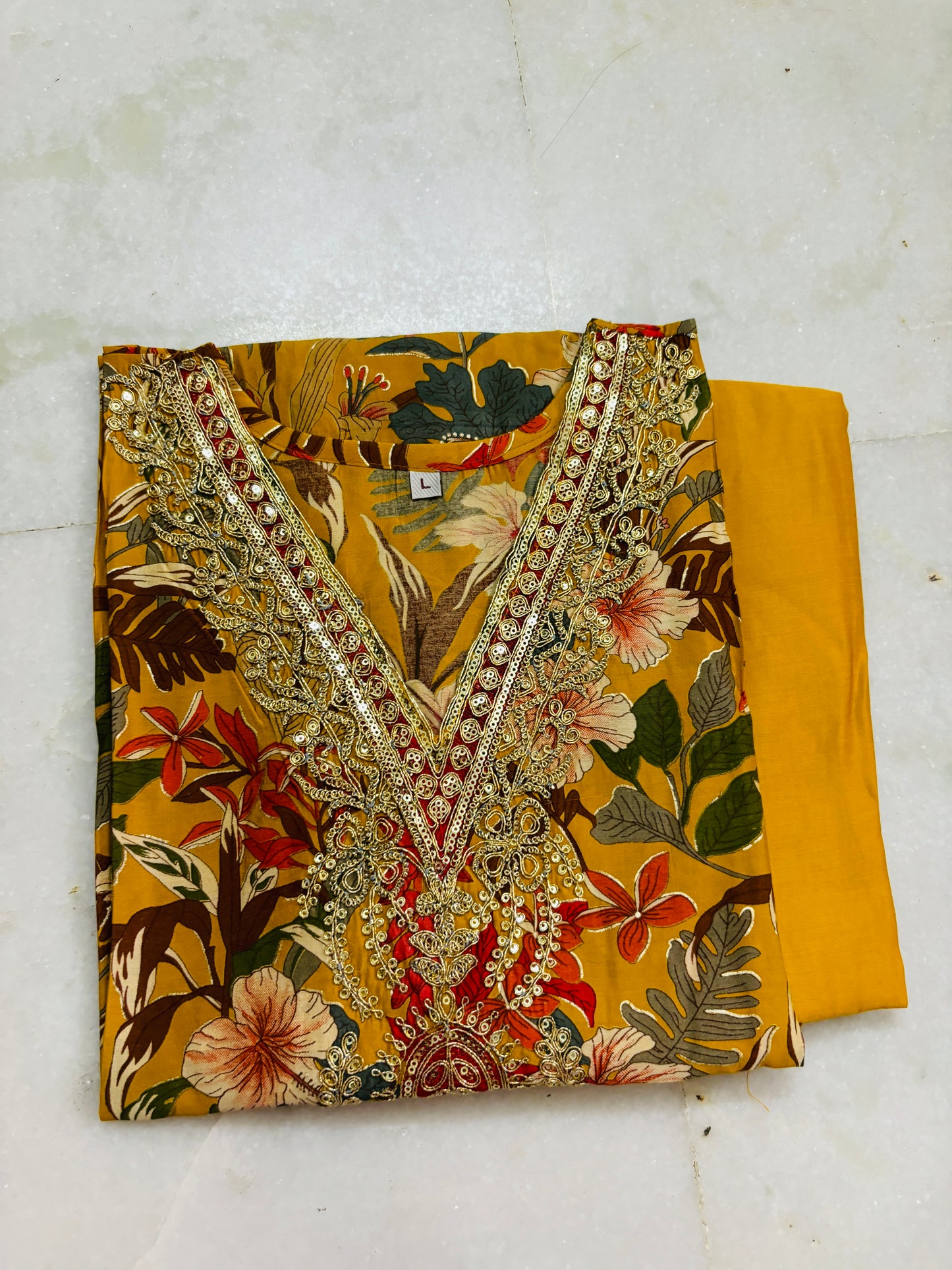 Muslin Silk Pant Set