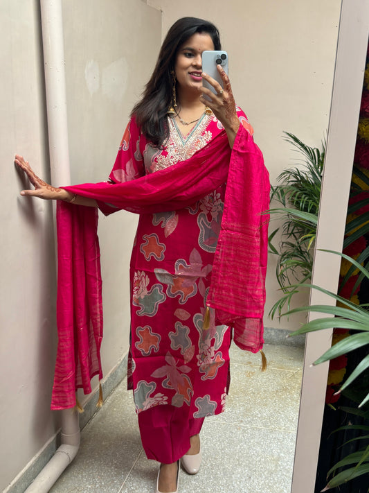 Light Fancy Suit Set- Pink