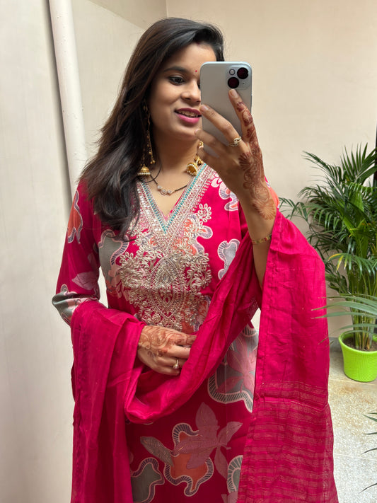 Light Fancy Suit Set- Pink