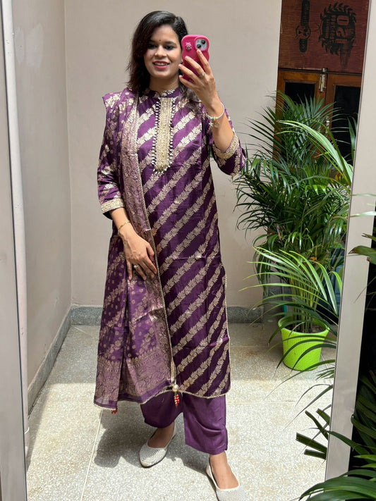 Raja Rani Suit- Premium Chinon