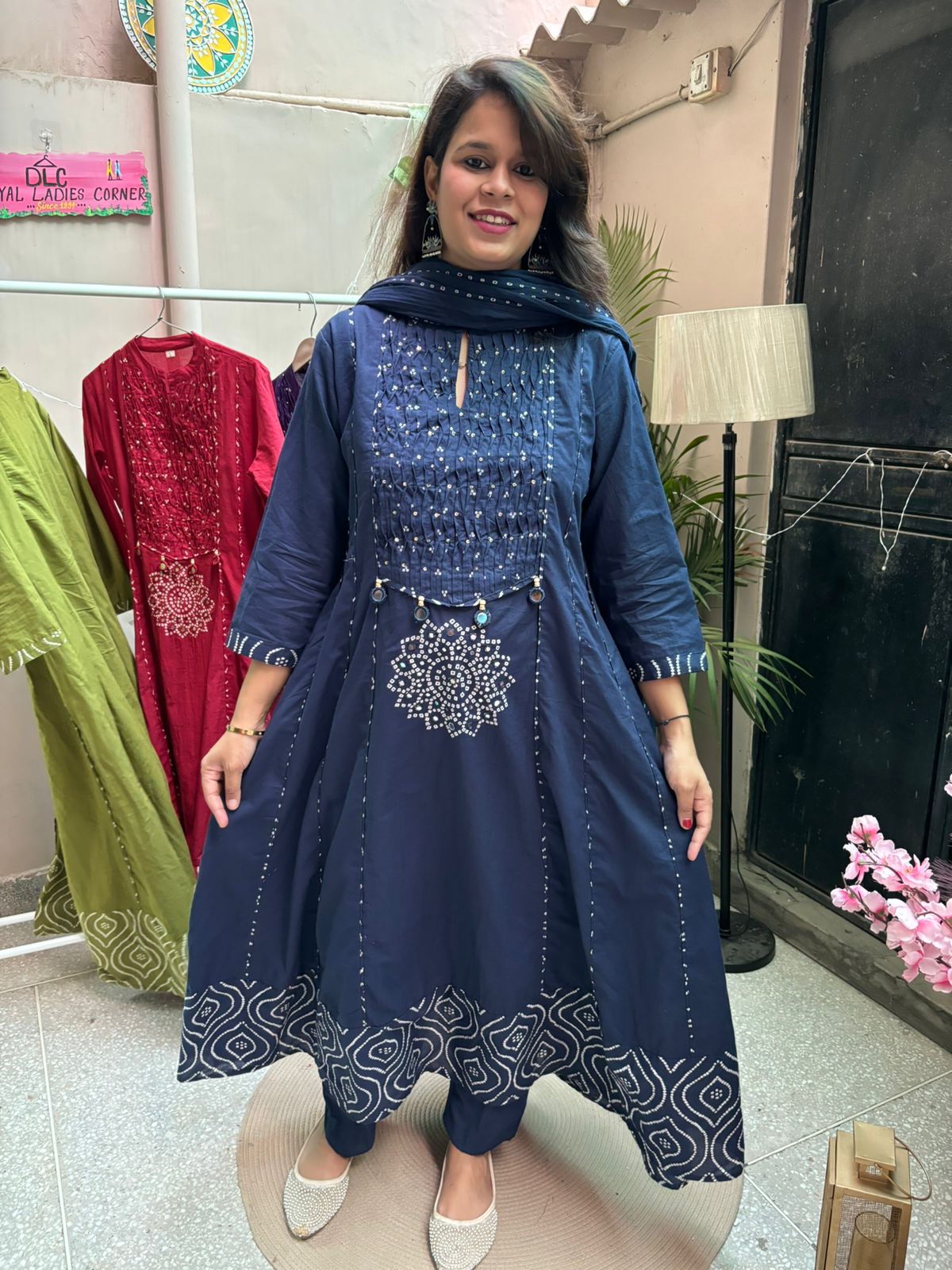 Royal Blue Anarkali Set